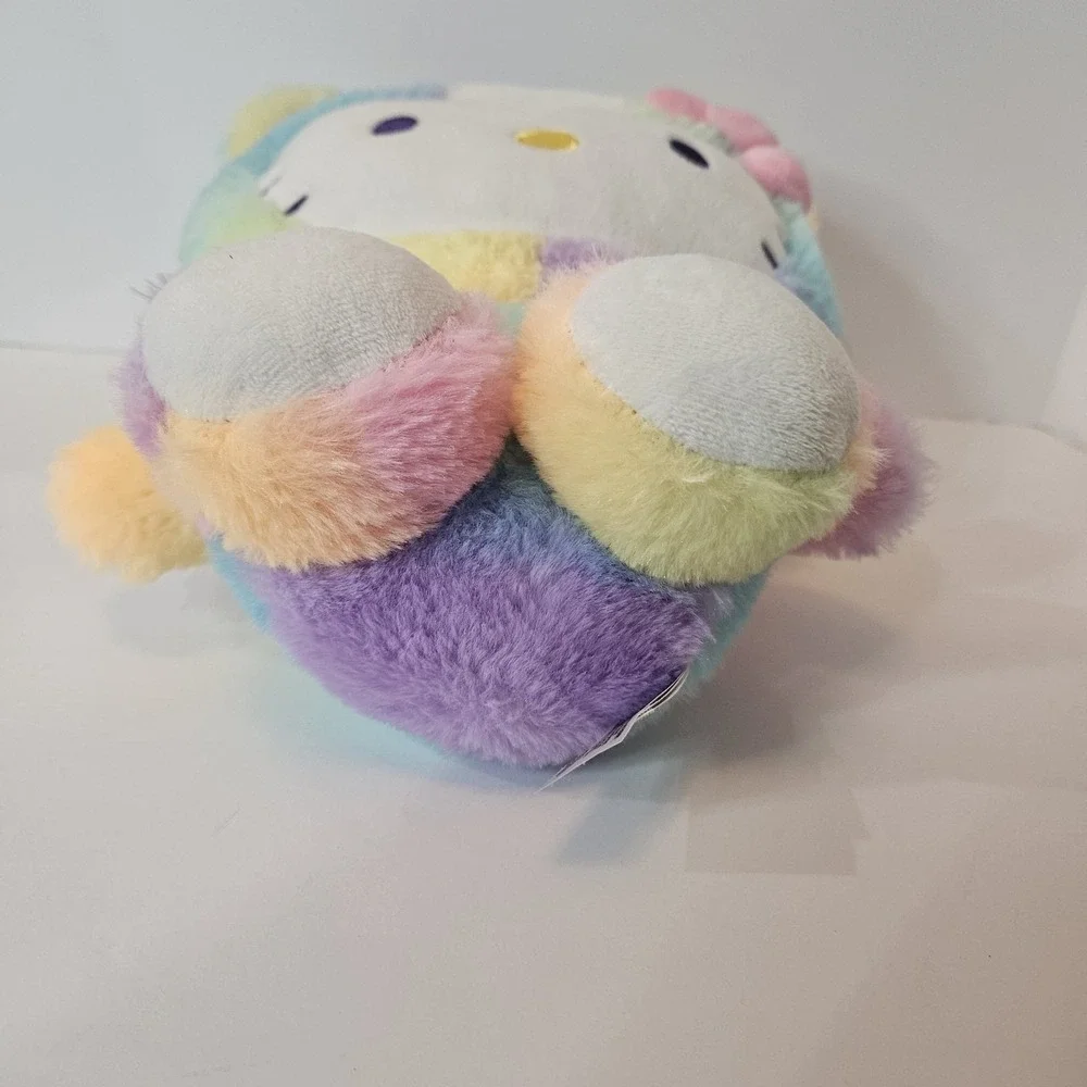 Licensed Genuine Sanrio Hello Kitty Plush Soft Toy Sherbert Rainbow Kidcore